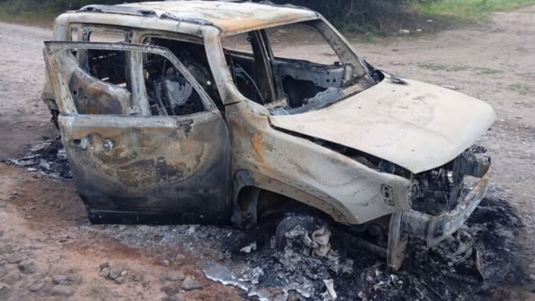 Pareja calcinada en Pozo Cavado: la mujer murió de un disparo y él intoxicado