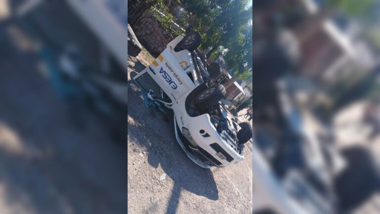 Colisión y vuelco en la Ruta 42 entre un auto y una camioneta de EJESA