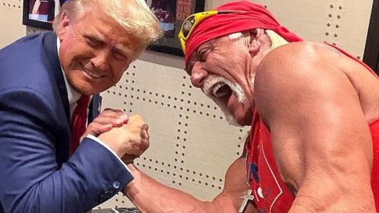 El titán y el «gladiador»: Hulk Hogan recibió varios golpes por su amistad con Trump