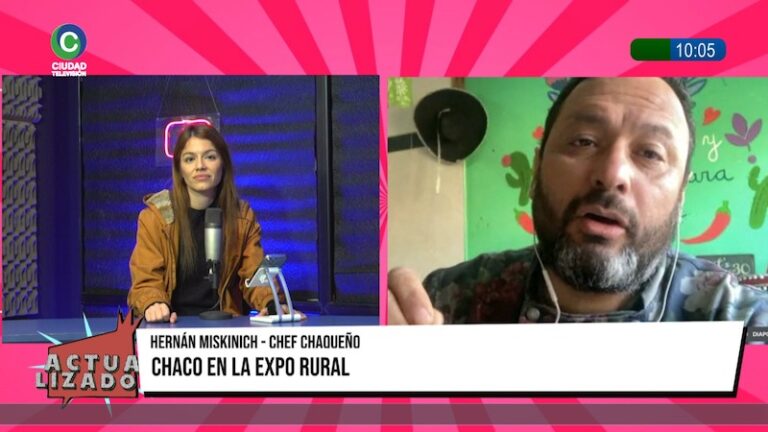 La algarroba chaqueña en la Expo Rural: Tenemos mucho para mostrar con los sabores del Chaco, afirmó el chef Miskinich