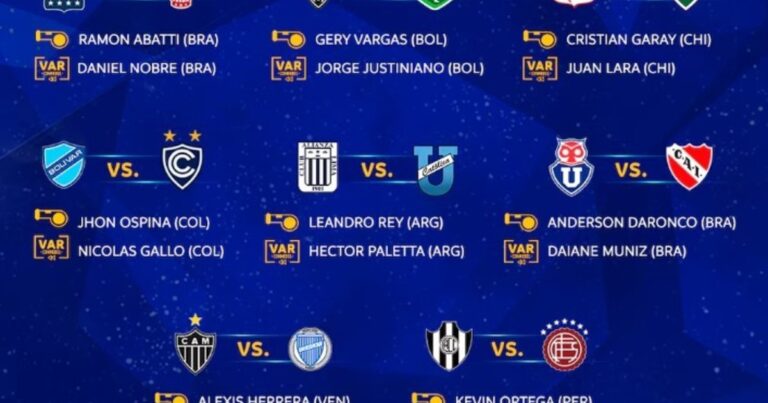 Sudamericana: partido a partido, los árbitros para las idas de los octavos de final