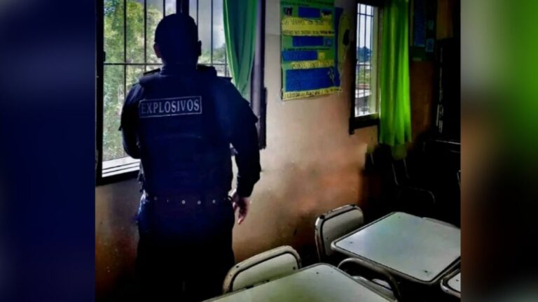 Tremendo susto en Palpalá: evacuaron de una escuela por el hallazgo de una granada