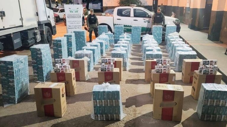 Gendarmes secuestraron casi 6.000 cartones de cigarrillos ilegales en Libertador