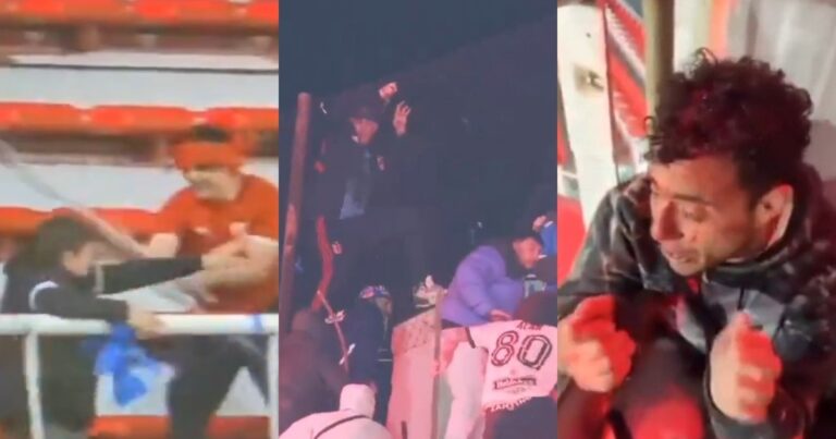 Tres videos explícitos del feroz ataque de la barra de Independiente