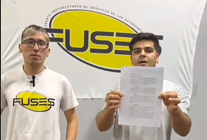 FUSES denunció a Franja Morada por falta de rendición de cuentas en el Centro de Estudiantes de UNCAus