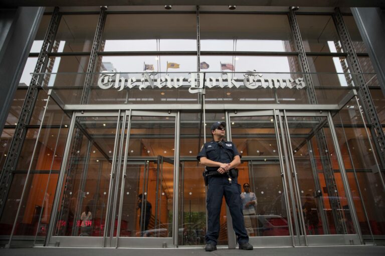 La Justicia frenó la demanda de Trump contra The New York Times