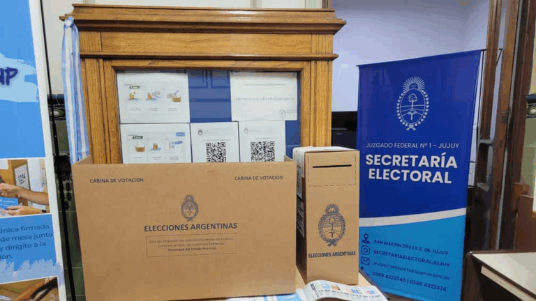 Jujuy ya cuenta con las boletas y cabinas de votación para las elecciones