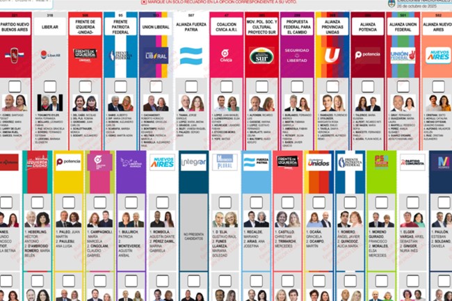 Cómo son las boletas únicas de papel en cada provincia: qué se elige el 26 de octubre y cómo votar