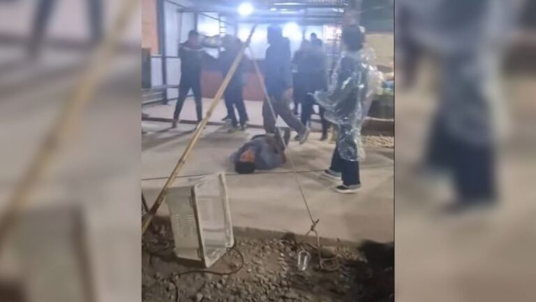 Trabajadores de seguridad de una feria golpearon a un hombre y dispararon al aire