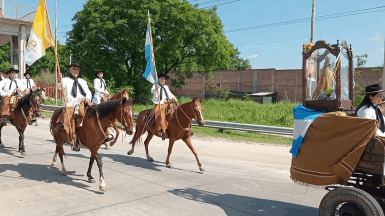 Peregrinación gaucha para honrar a la Virgen de Río Blanco