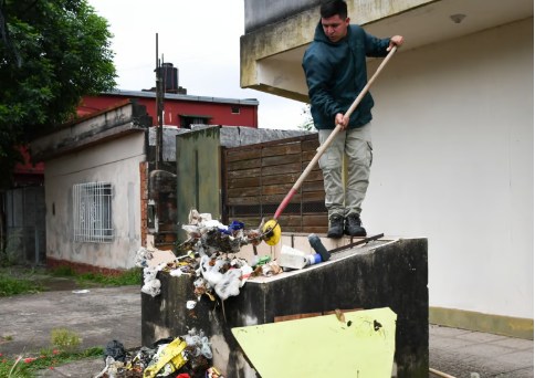 Descacharrado y limpieza: recomiendan colocar la basura en bolsas al depositarla en contenedores