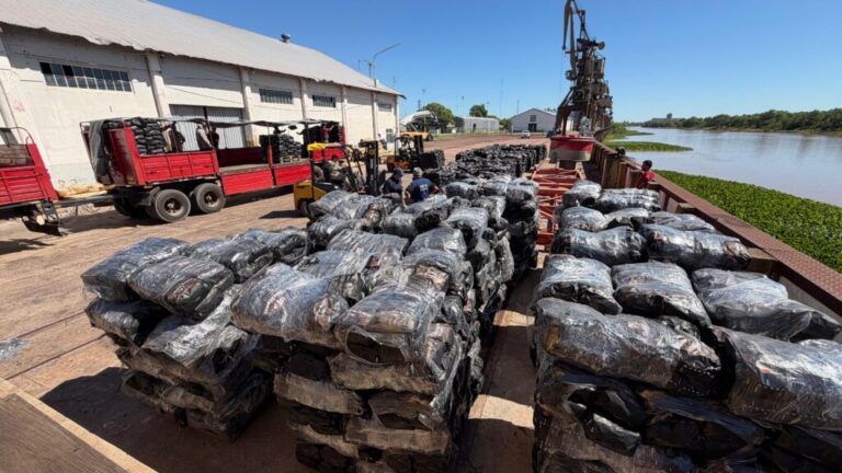 Puerto de Barranqueras: productores del norte exportaron carbón vegetal a Brasil