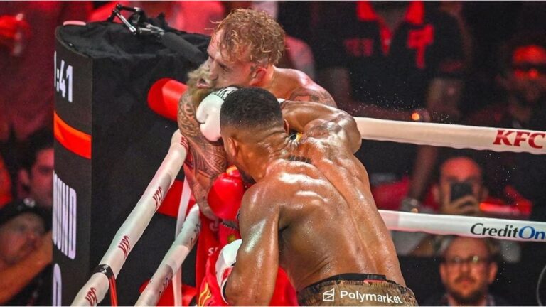 La impactante imagen que subió Jake Paul tras el nocaut en la pelea contra Anthony Joshua