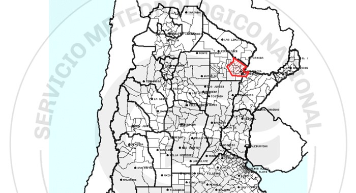 Rige un aviso a corto plazo por tormentas fuertes y lluvias intensas en varios sectores del Chaco