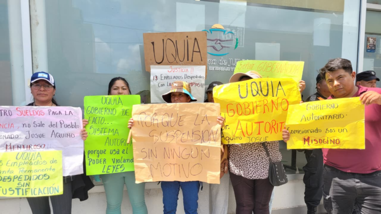 Crece la tensión en Uquía: reclamo de empleados municipales despedidos