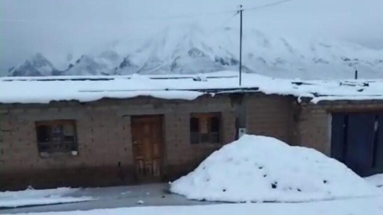 Nieve de verano en la Puna jujeña