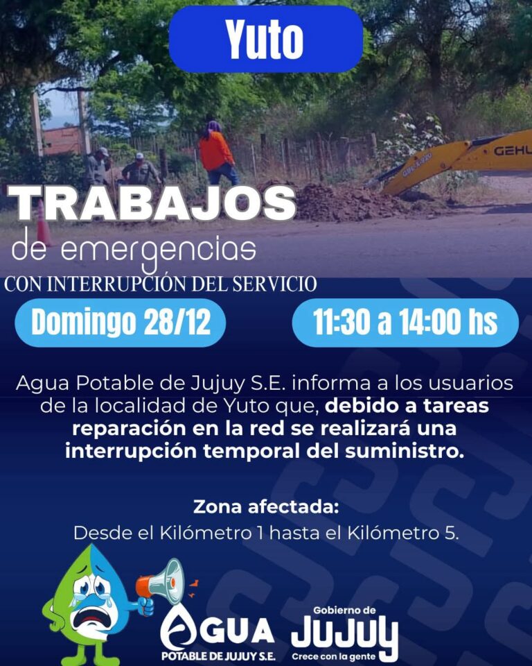 Atención vecinos de Yuto