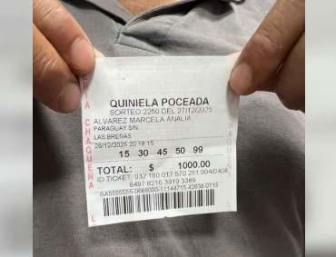 Todavía no termino de caer: un trabajador rural ganó $300 millones con la Poceada Extraordinaria