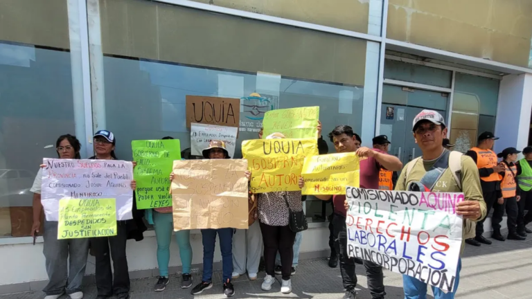 Conflicto en Uquía: municipales despedidos siguen esperando soluciones
