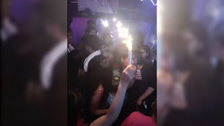 Pánico en un boliche: jóvenes encendieron bengalas y se vivieron momentos de alto riesgo