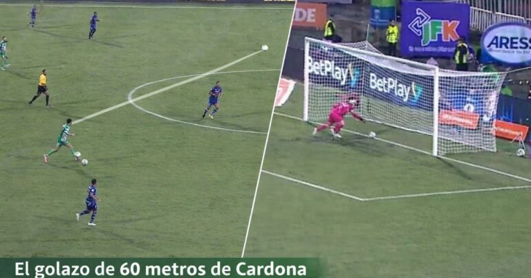 Video: Cardona metió un golazo de 60 metros