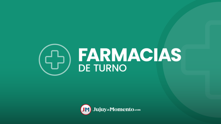 Qué Farmacias estarán de turno hoy en Jujuy?