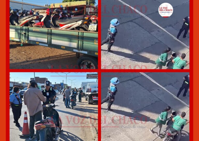 Doble vara en Resistencia: mientras secuestran 72 motos a vecinos, municipales de Nikisch circulan sin casco y sin sanción