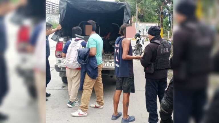 Seis violentos trapitos detenidos en Palpalá tras generar disturbios en la vía pública