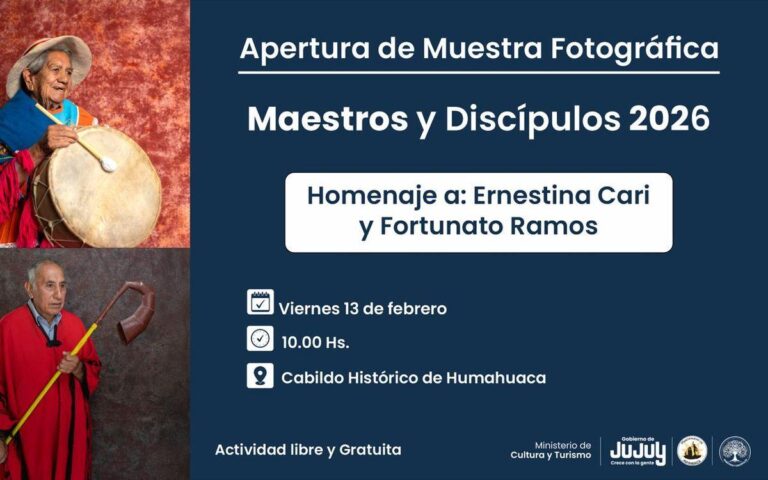 Humahuaca: apertura de la muestra fotográfica Maestros y Discípulos 2026