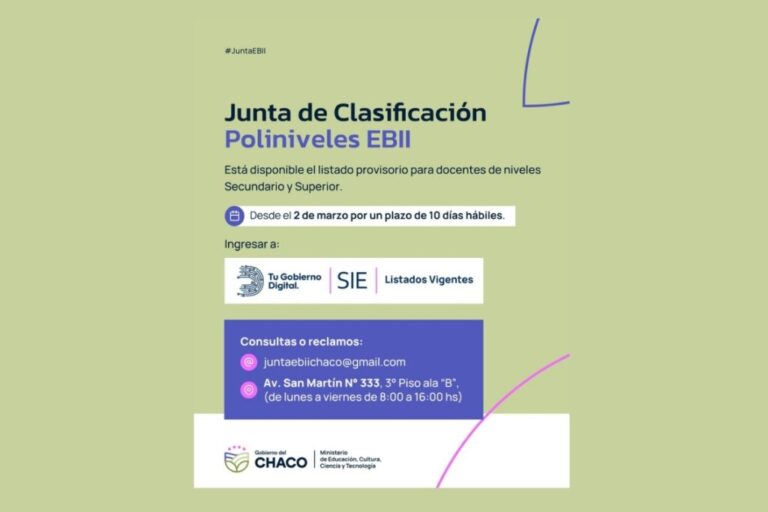 Se publicó el listado provisorio de docentes inscriptos en Educación Bilingüe Intercultural Indígena