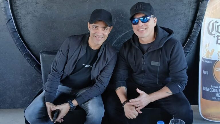 Integrantes de Banda XXI durante entrevista en el Complejo Leones