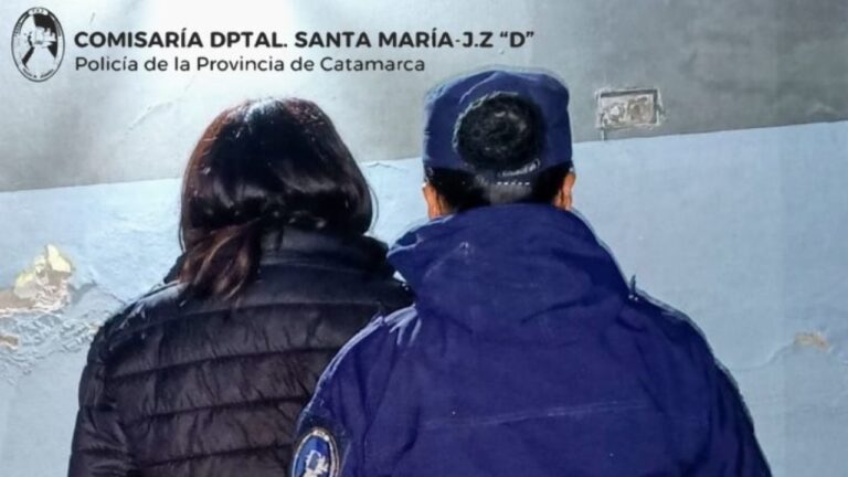 Procedimiento policial en avenida 9 de Julio, Santa María, Catamarca