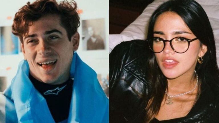 Franco Colapinto y Maia Reficco caminando de la mano en Estancia Vigil, Los Cardales