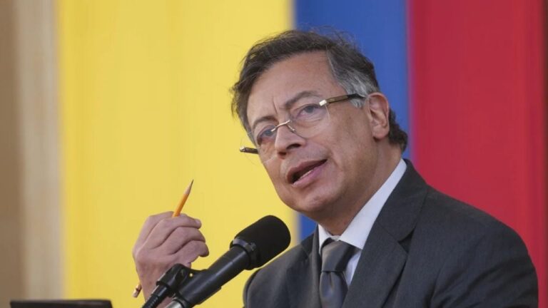 Gustavo Petro, presidente de Colombia, durante una intervención pública.