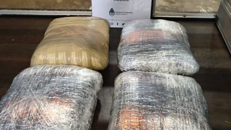 Efectivos de seguridad durante un procedimiento de control en ruta de Catamarca