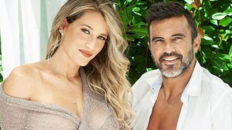 Mica Viciconte durante una entrevista en el estudio de Telefé