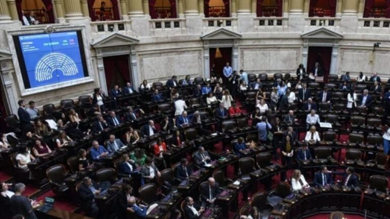Sesión en la Cámara de Diputados donde se trata la reforma de la Ley de Glaciares