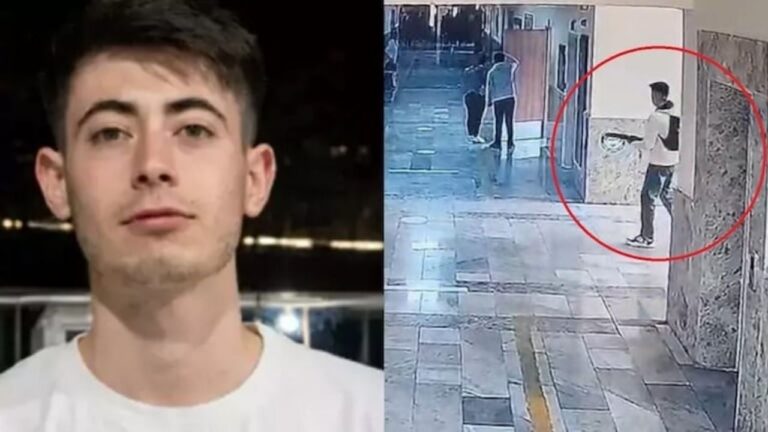 Exterior de un colegio en Turquía con presencia policial tras el tiroteo.