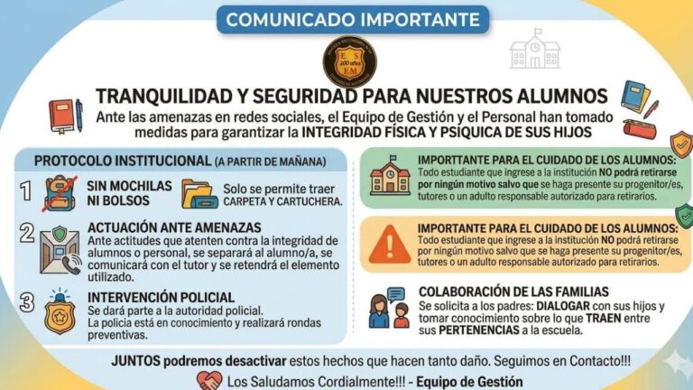 Estudiantes ingresando a la Escuela Estanislao Maldones en Catamarca