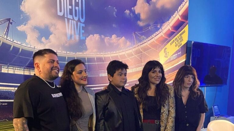 Diego Maradona Jr. en evento público
