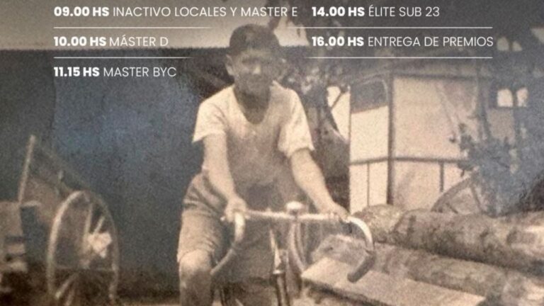 Ciclistas compitiendo en el Gran Premio Primo A. Prevedello en Catamarca