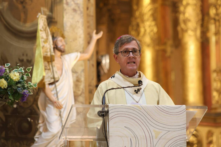 Arzobispo Jorge García Cuerva durante el Tedeum en la Catedral Metropolitana