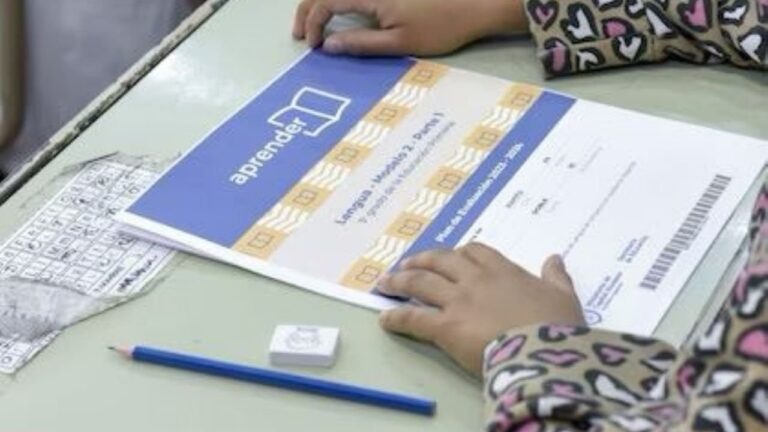 Estudiantes de sexto grado en aula durante pruebas Aprender 2025