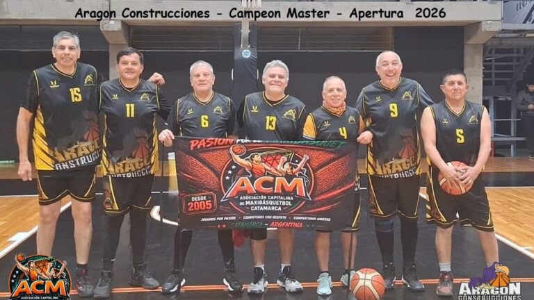 Partido de maxibasquetbol entre Aragón Construcciones e Hindú BBC en cancha del Atlético Montmartre