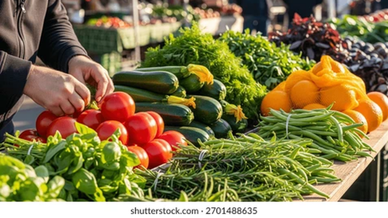 Feria de Productos Orgánicos en el Paseo de la Fe de Catamarca