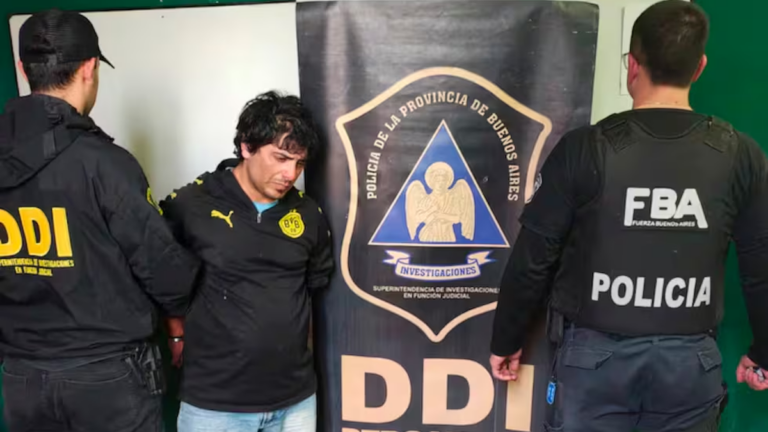 Operativo policial en cañaveral de Pergamino