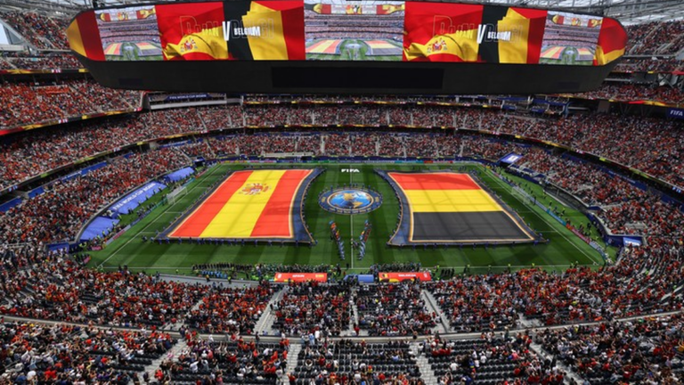Partido de cuartos de final del Mundial 2026 entre España y Bélgica en Los Ángeles