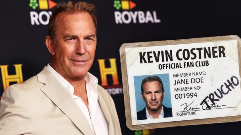 Perfil falso de Kevin Costner en redes sociales con mensaje de engaño