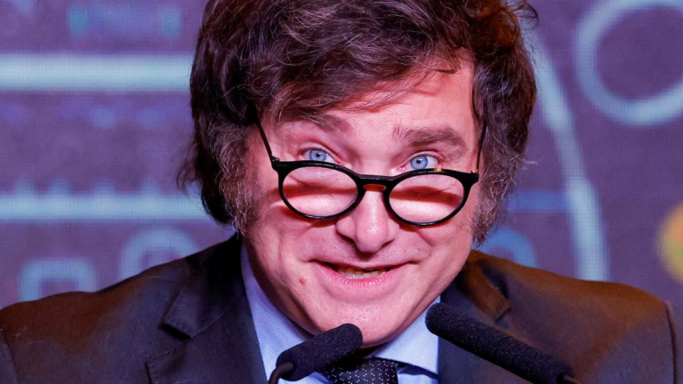 Presidente Javier Milei citando a Churchill en redes sociales