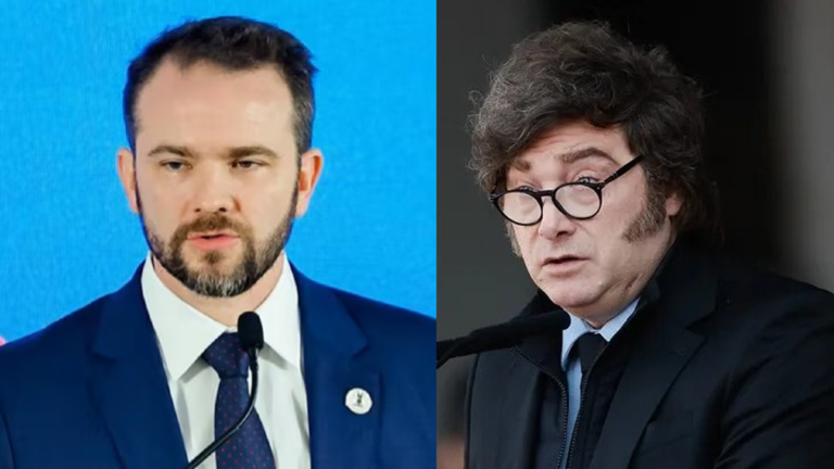 Javier Milei y Dario Durigan